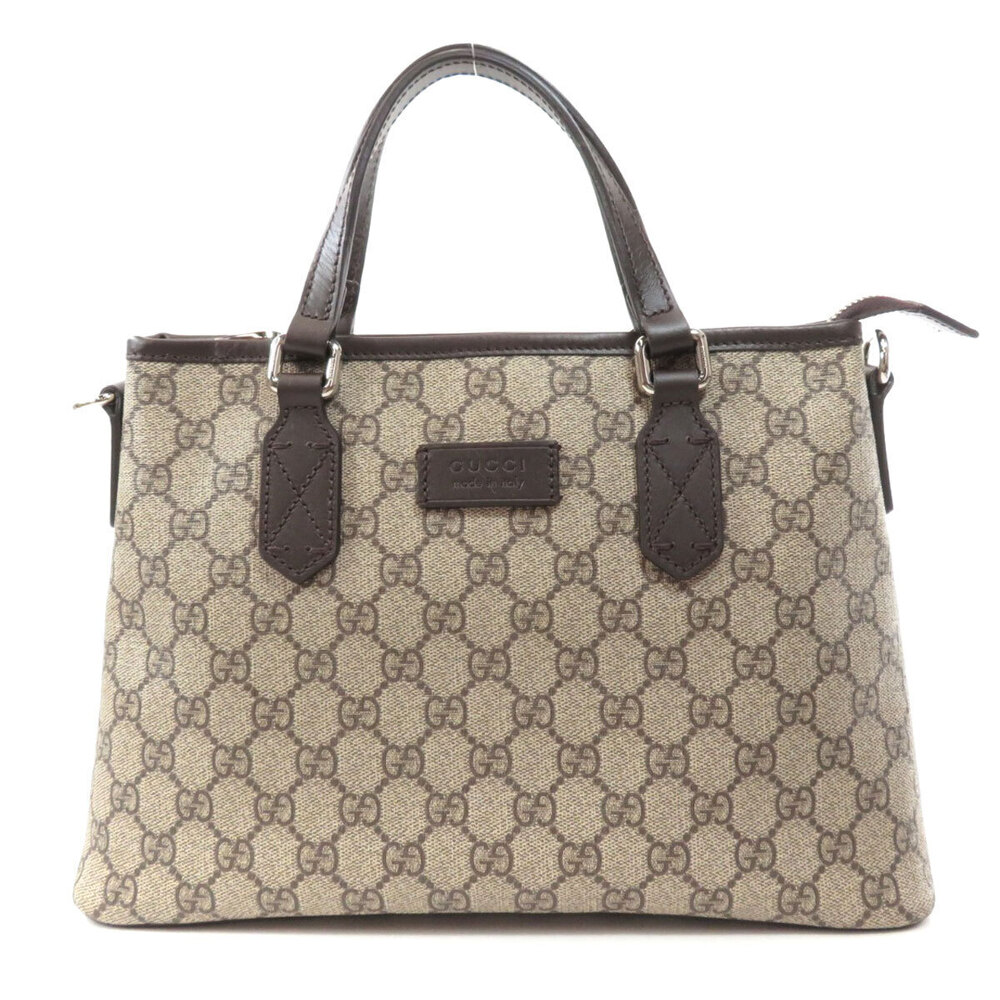 Gucci GG Brown Beige Handbag Supreme - Picture 11 of 11